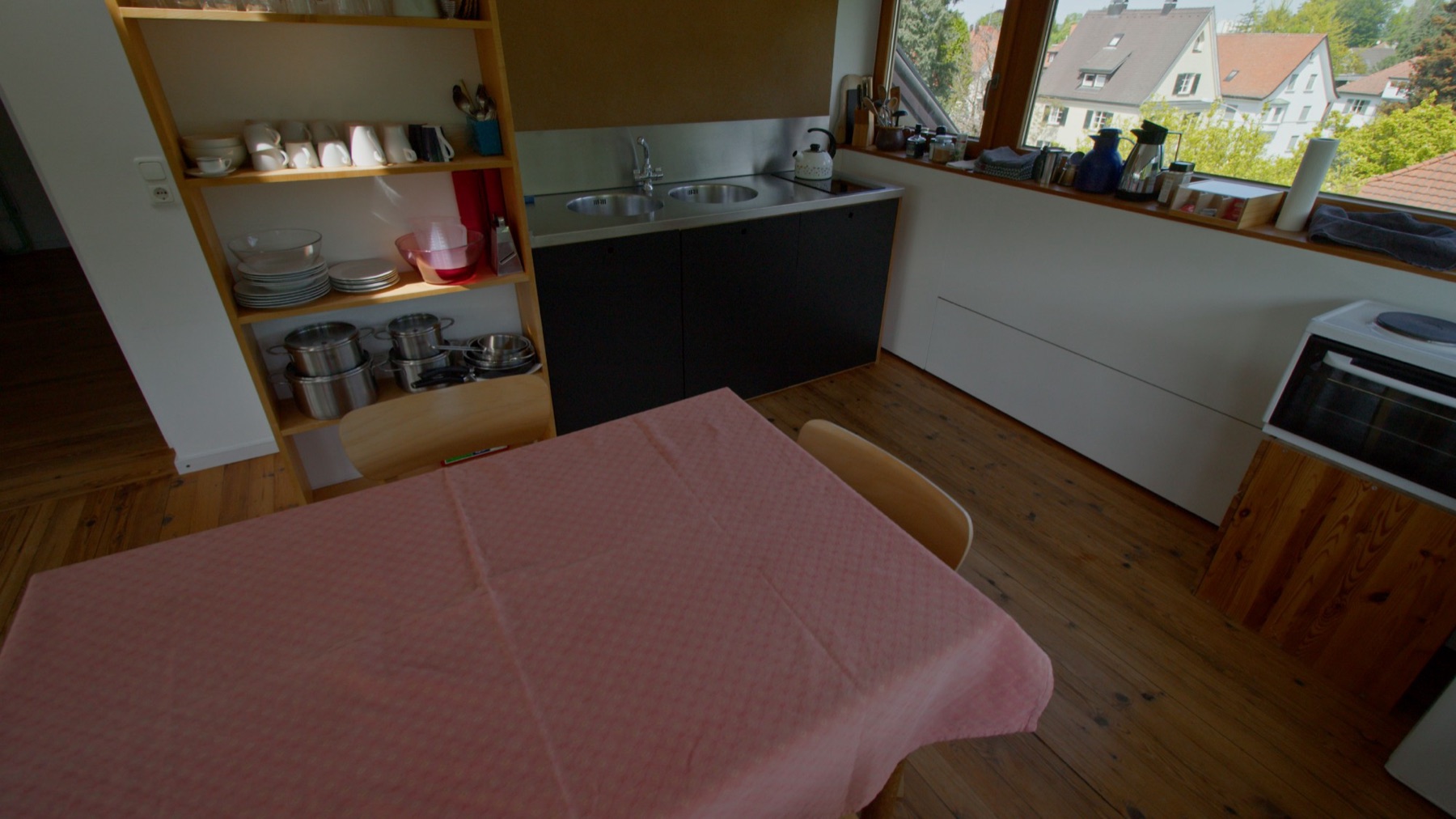 Kitchen with dining area